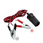 12V Car Battery Clip to Cigarette Lighter Socket Adapter