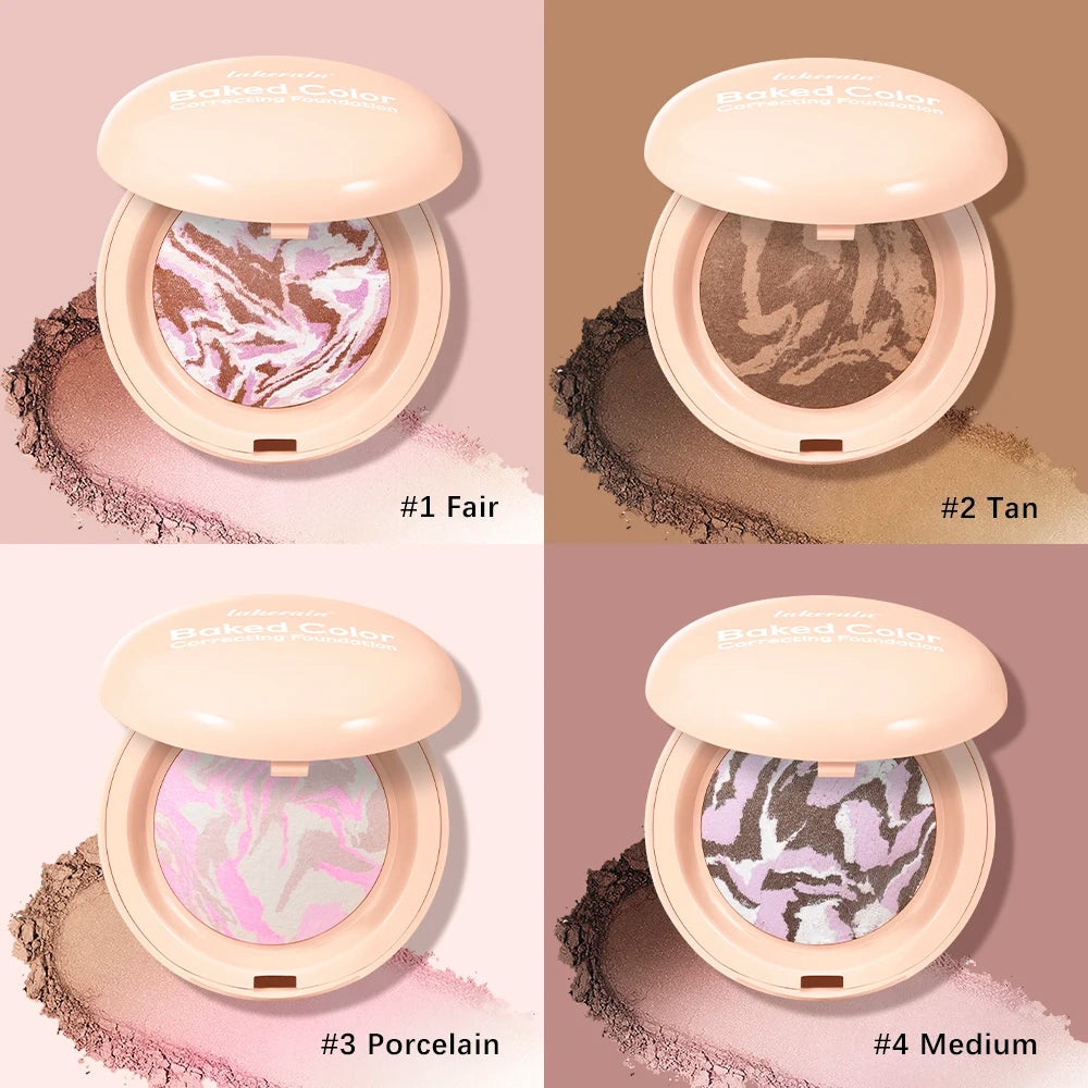 Baked Color Correcting Pressed Powder Foundation