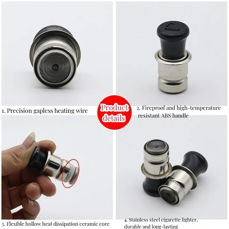 Universal 12V Car Cigarette Lighter Replacement Plug