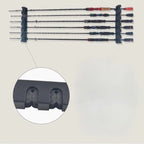 Wall Mounted Horizontal Fishing Rod Storage Rack