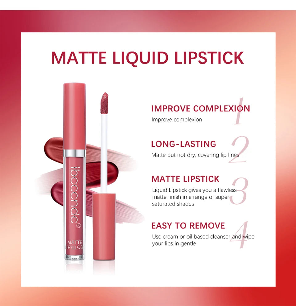 Waterproof Matte Liquid Lipstick - 15