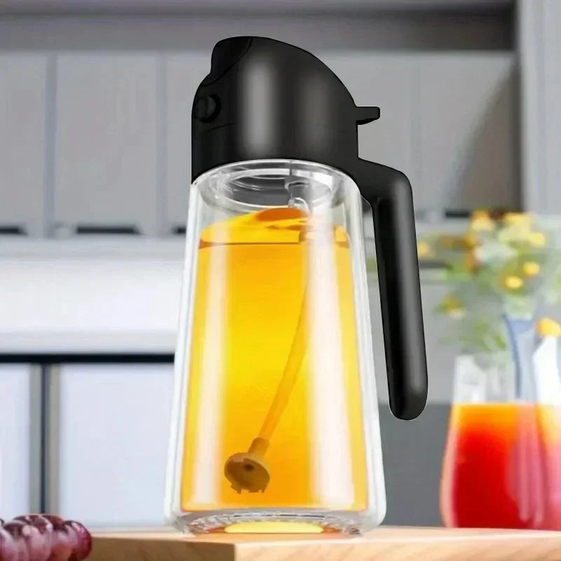2-in-1 Dual Action Oil Spray and Pour Bottle for Kitchen Cooking - 15
