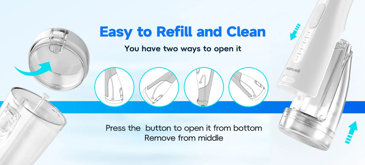 Portable Cordless Water Flosser for Teeth Cleaning