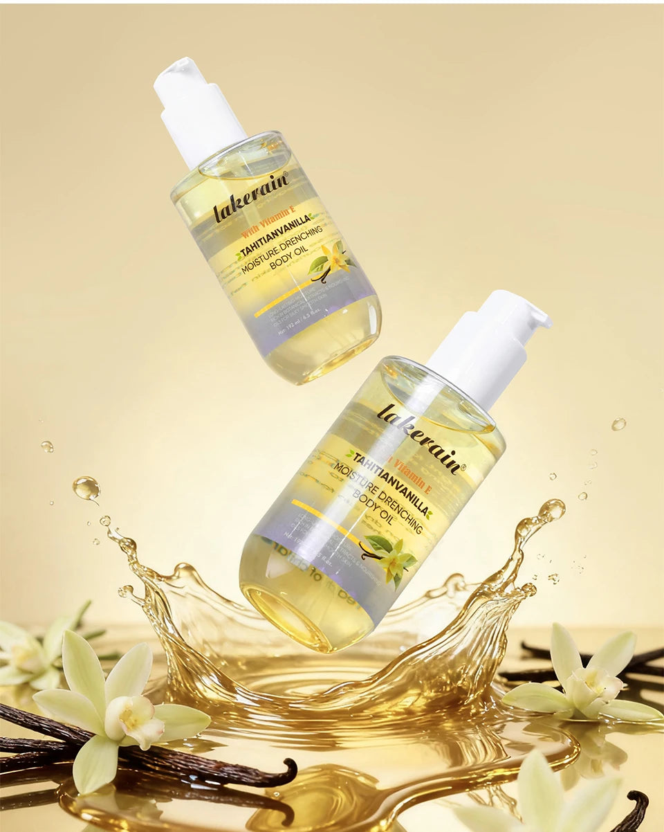 Moisture Drenching Vanilla Body Oil for Glowing Skin