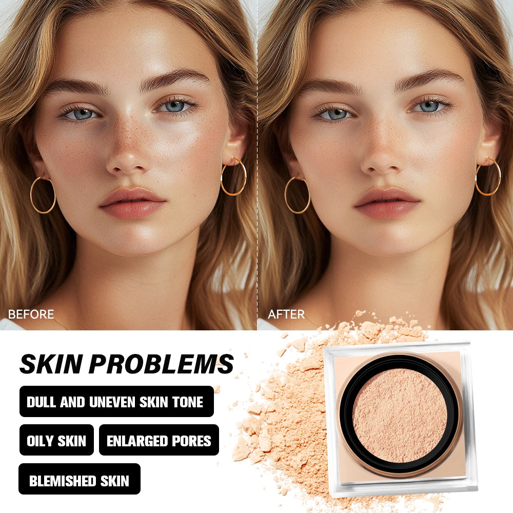 Matte Finish Oil Control Loose Baking and Setting Powder - 3