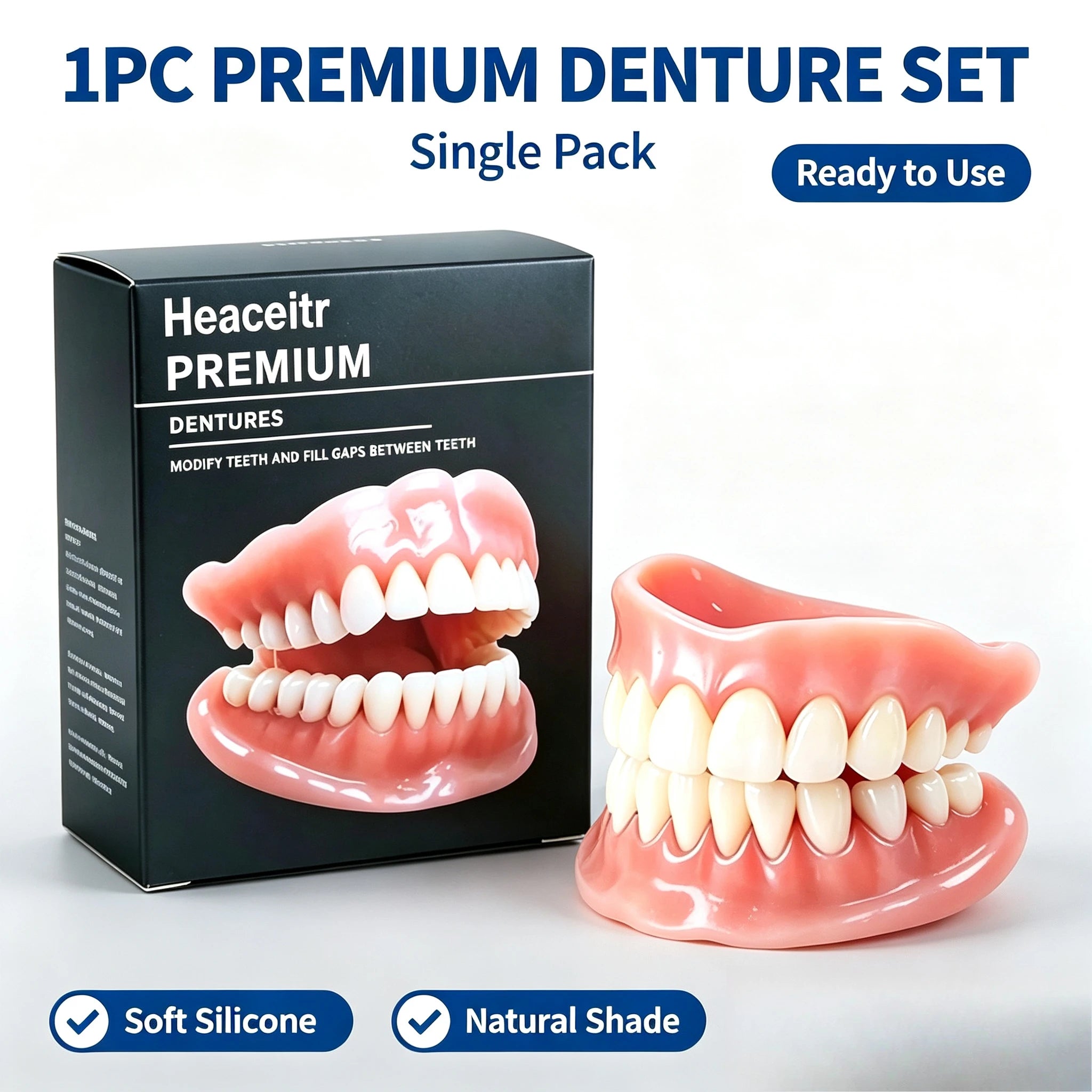 Custom Fit Silicone Comfort Dentures - 7