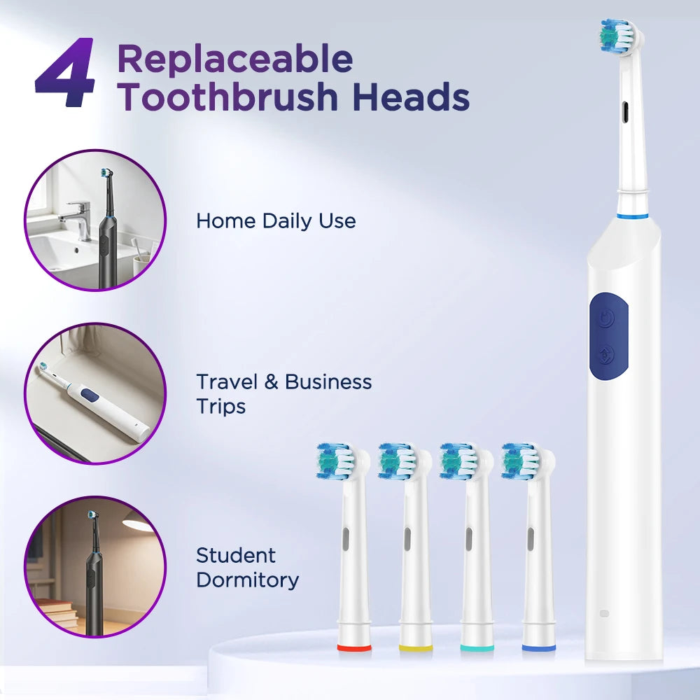 Rechargeable Rotating Electric Toothbrush with 5 Modes - 13