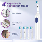 Rechargeable Rotating Electric Toothbrush with 5 Modes