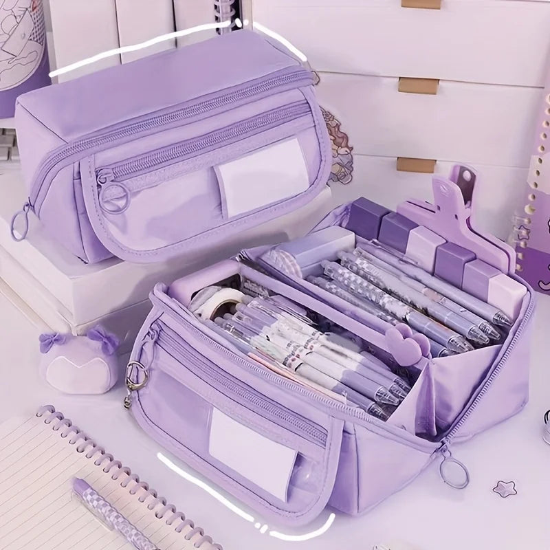 Large Capacity Multi-Layer Student Pencil Case - 2