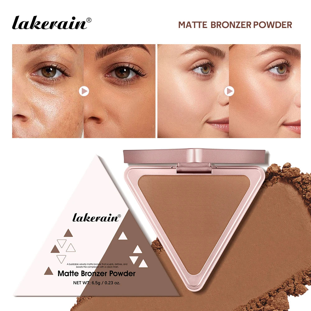 Matte Bronzer Powder for Face Contouring