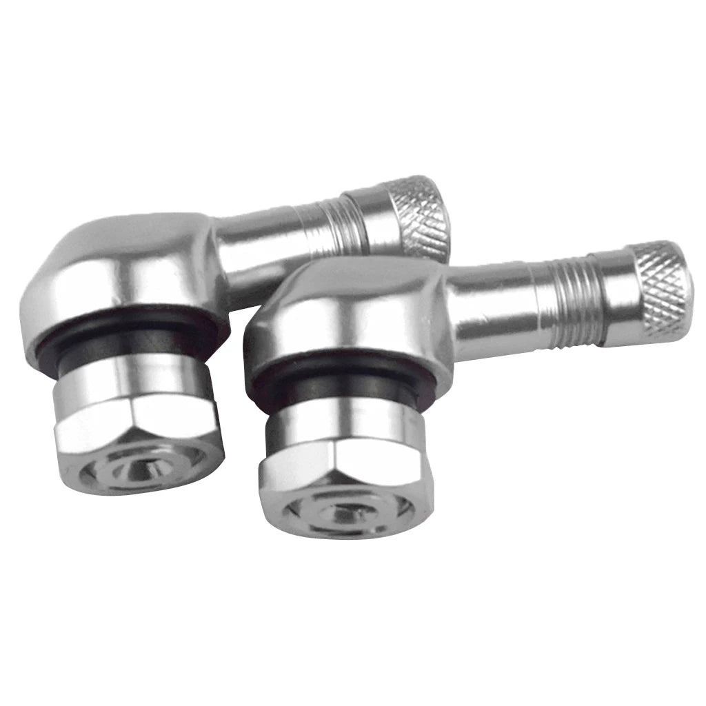 90 Degree Motorcycle Tire Valve Stems for Easy Pressure Checks - 16