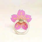 Flower Rotating Metal Phone Ring Holder