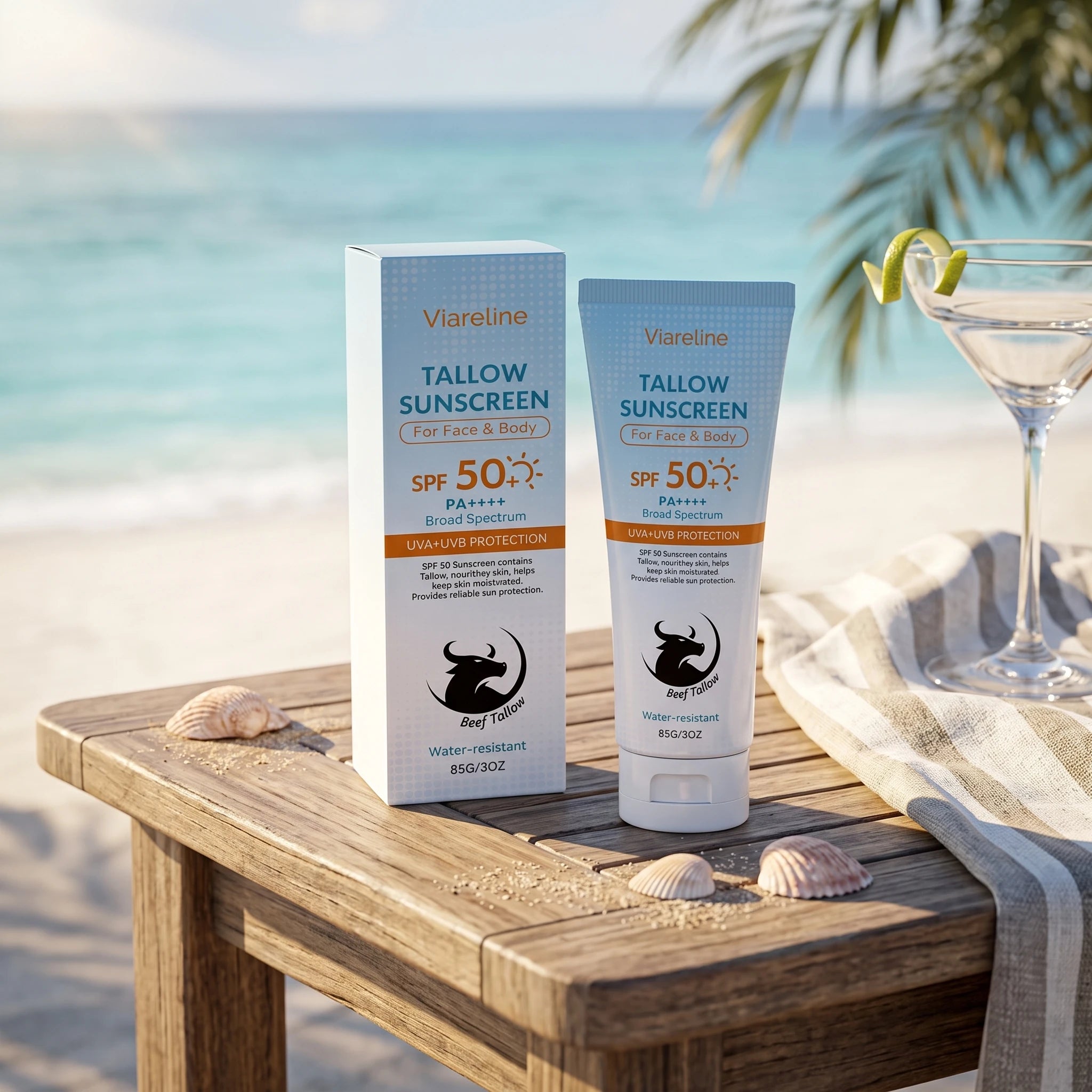SPF 50 Tallow Sunscreen for Face and Body - 2