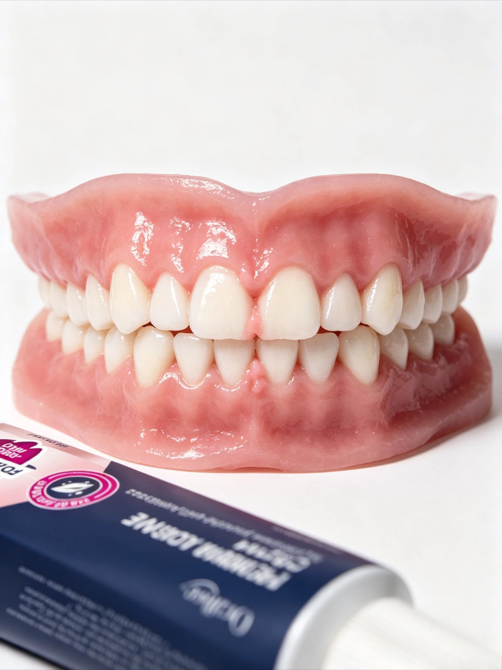 Strong Hold Denture Adhesive Cream for Full and Partial Dentures
