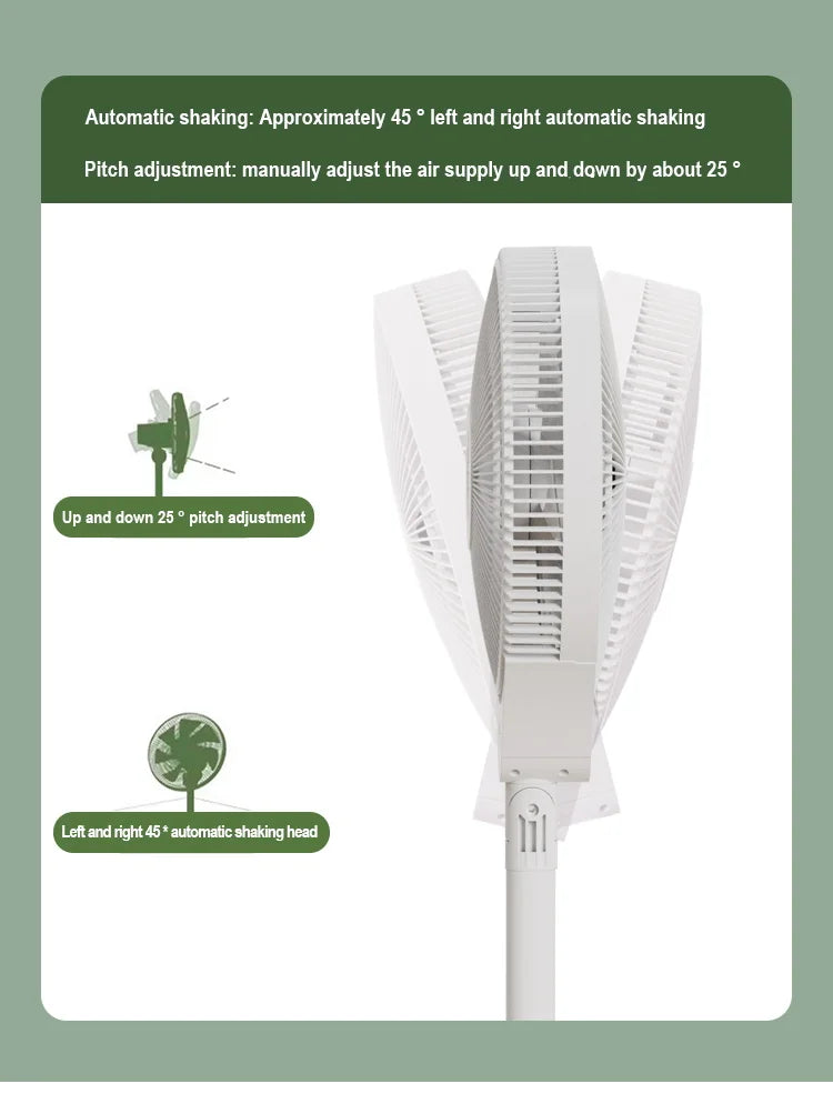 Adjustable Remote Control Stand Floor Fan for Home and Office