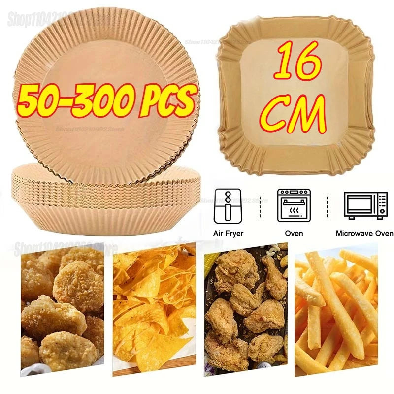 Non-Stick Disposable Air Fryer Parchment Paper Liners - 1