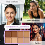 8-Shade Waterproof Full Coverage Cream Concealer Palette