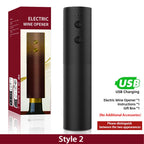 Automatic Rechargeable Electric Wine Bottle Opener Set