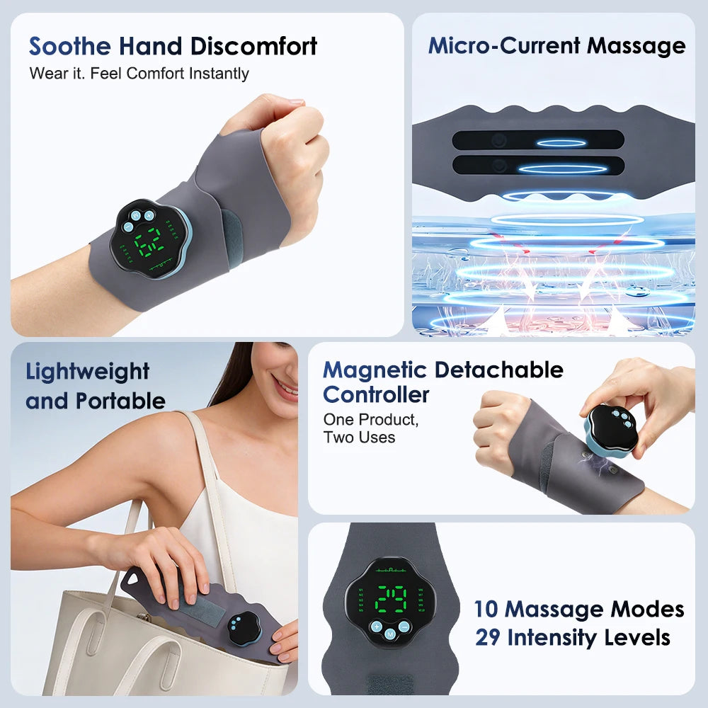 Electric Cordless Wrist Massager for Muscle Relief - 12