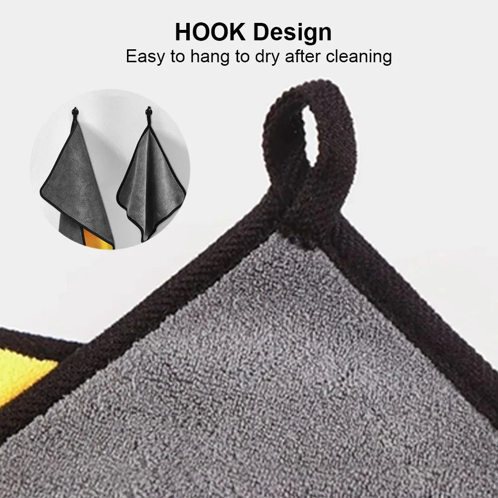 Ultra-Absorbent Microfiber Cleaning Towels for Home and Car
