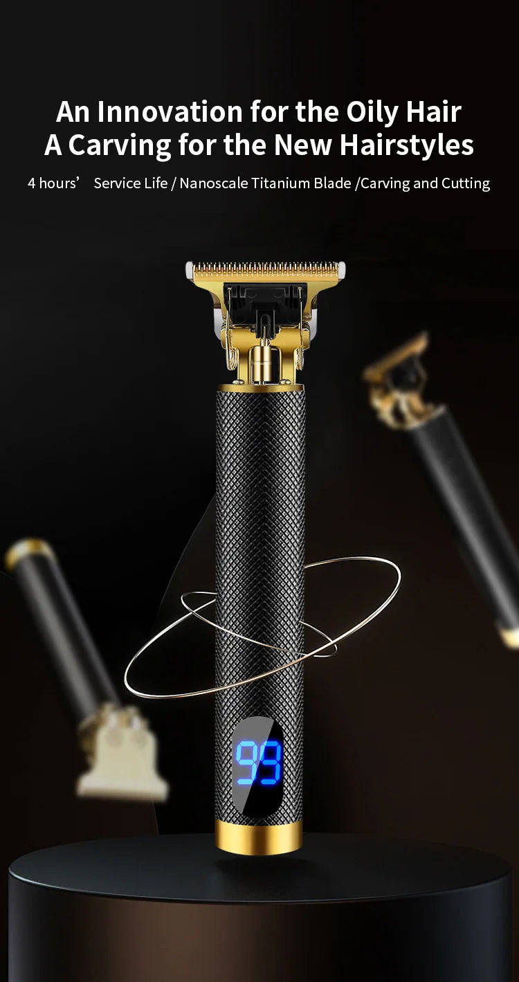 Professional Cordless Electric Hair and Beard Trimmer