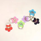 Flower Rotating Metal Phone Ring Holder