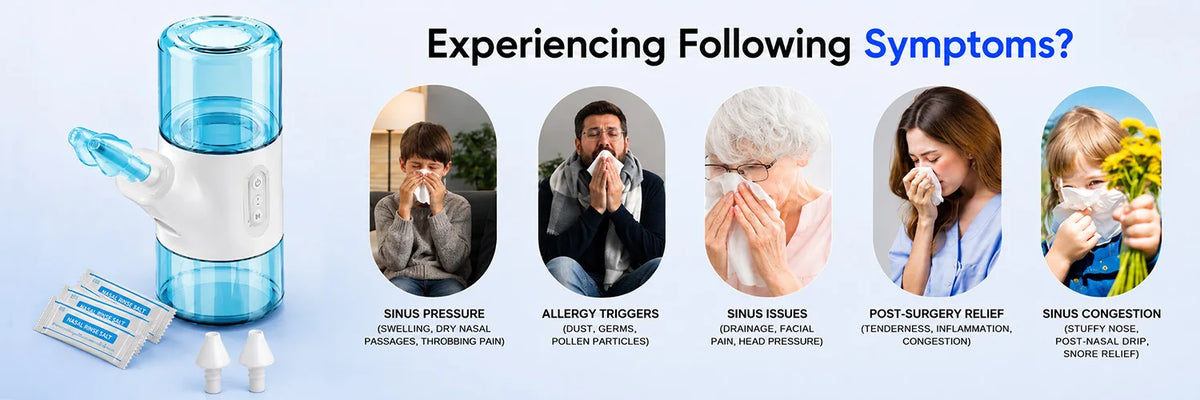 Portable Electric Nasal Irrigator for Sinus Relief