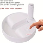 Portable Retractable Folding Fan with Remote Control