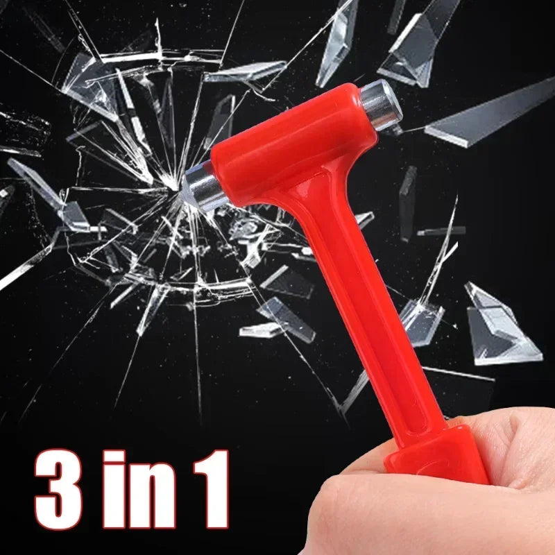 2-in-1 Emergency Car Safety Hammer and Seat Belt Cutter