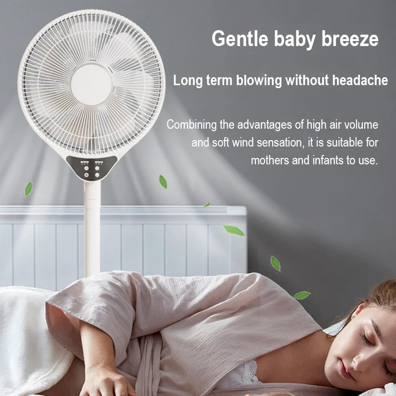 Adjustable Remote Control Stand Floor Fan for Home and Office - 5