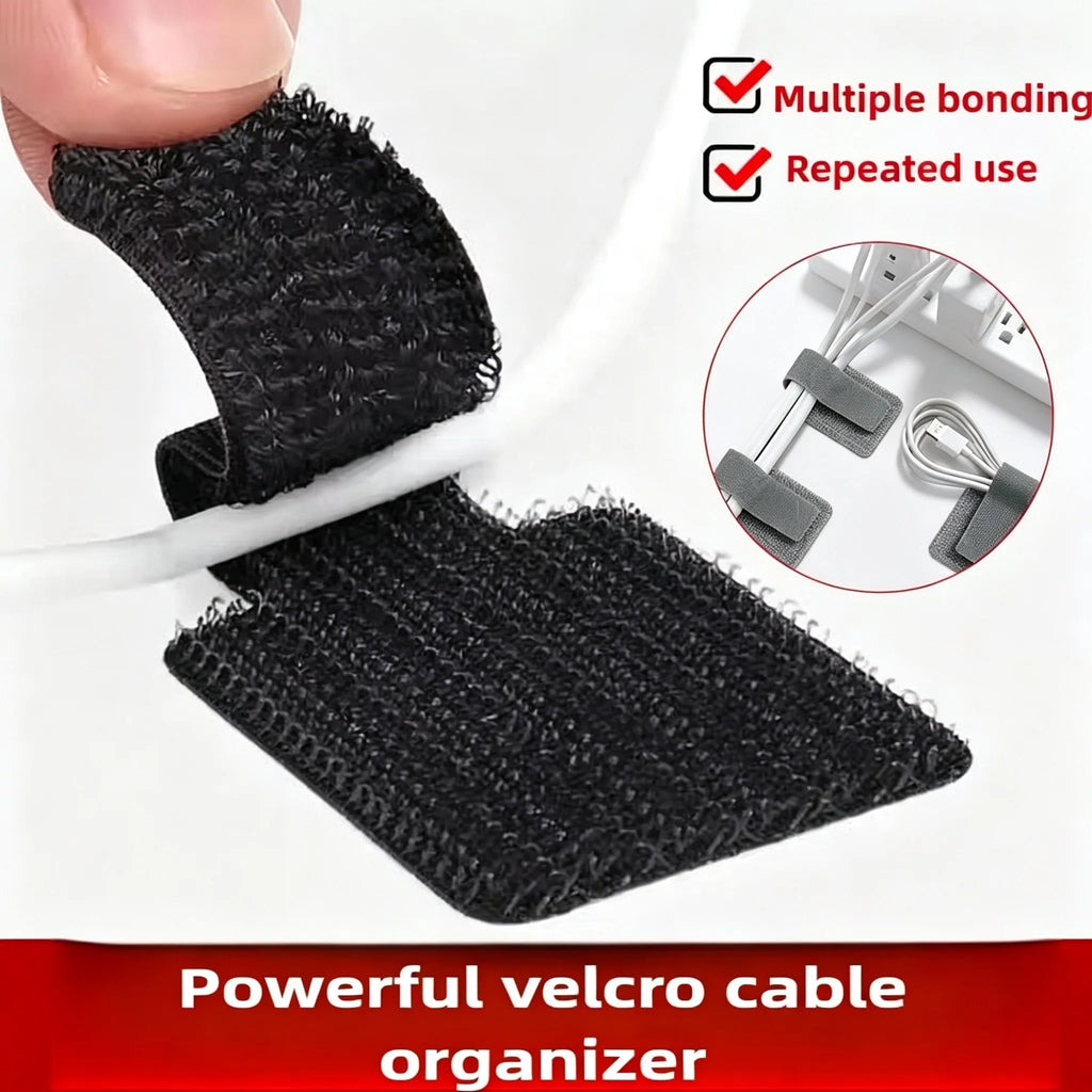 Self-Adhesive Reusable Cable Organizer Ties