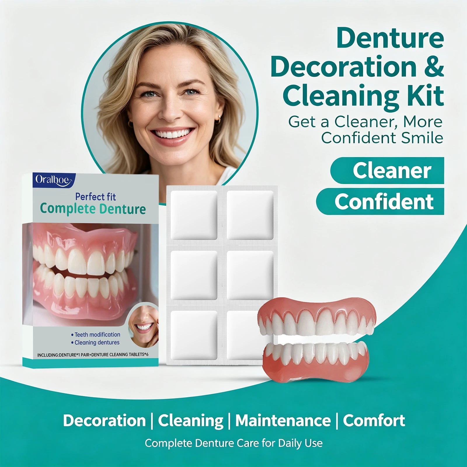 Cosmetic Denture Set for Instant Smile Restoration - 2