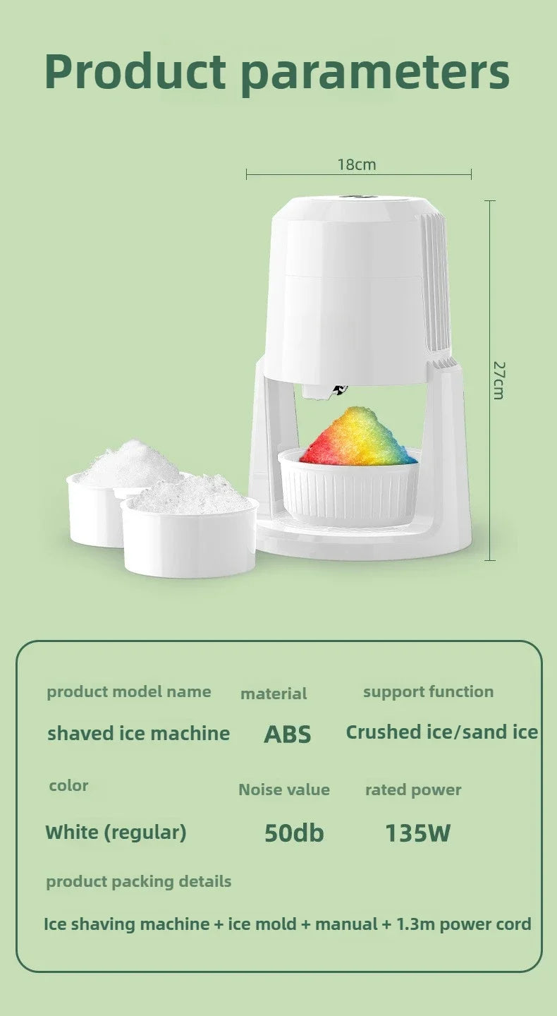 Automatic Electric Ice Shaver for Home Smoothies - 15