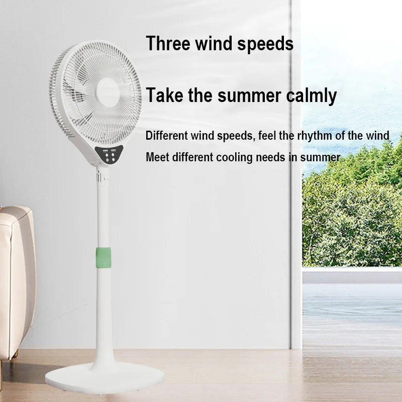 Adjustable Remote Control Stand Floor Fan for Home and Office - 3