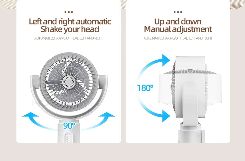 360 Degree Quiet Adjustable Standing Air Circulation Fan - 11