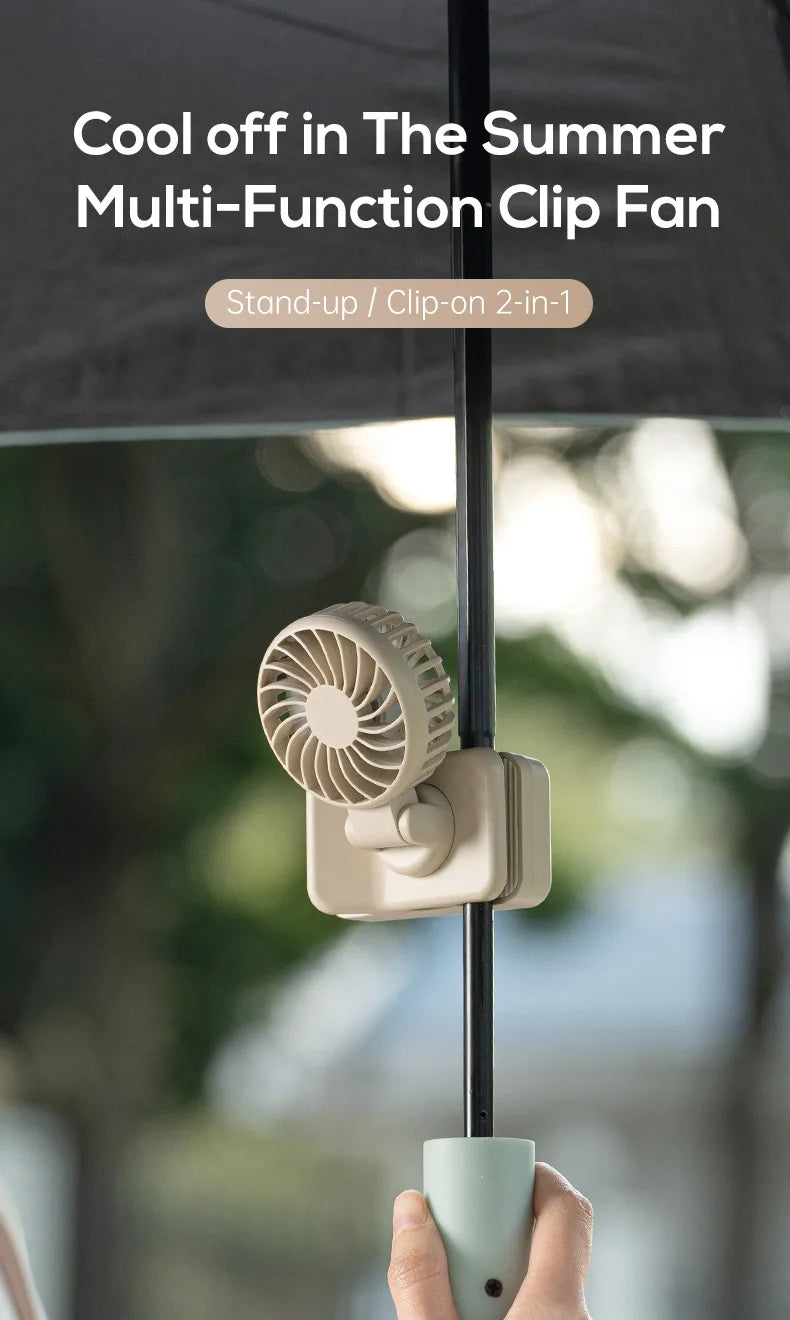 Portable USB Rechargeable Clip-On Cooling Fan - 7