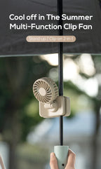 Portable USB Rechargeable Clip-On Cooling Fan