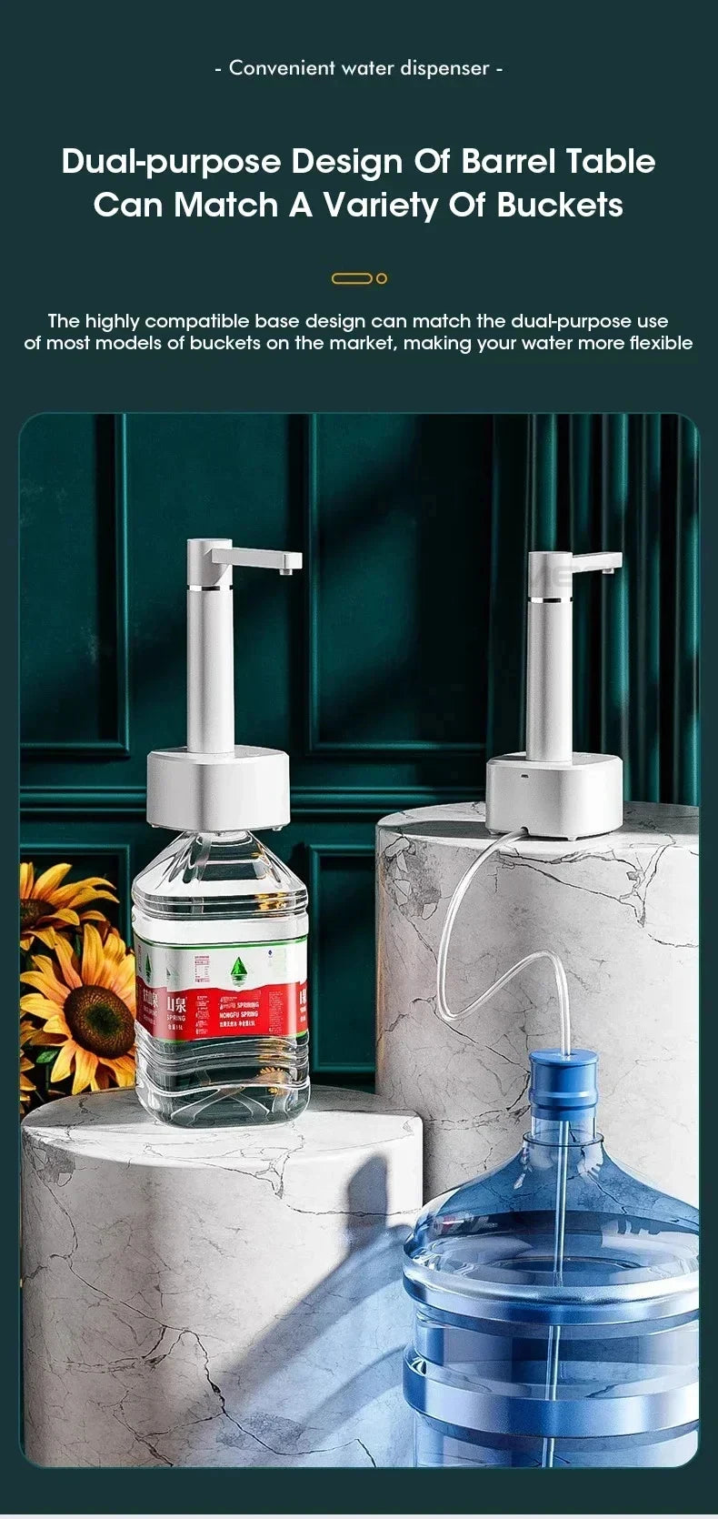 3-Gear Automatic Desktop Water Dispenser Pump