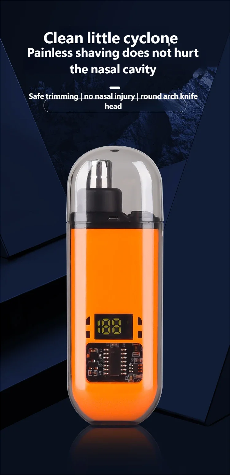 Rechargeable Portable Nose and Ear Hair Trimmer - 7