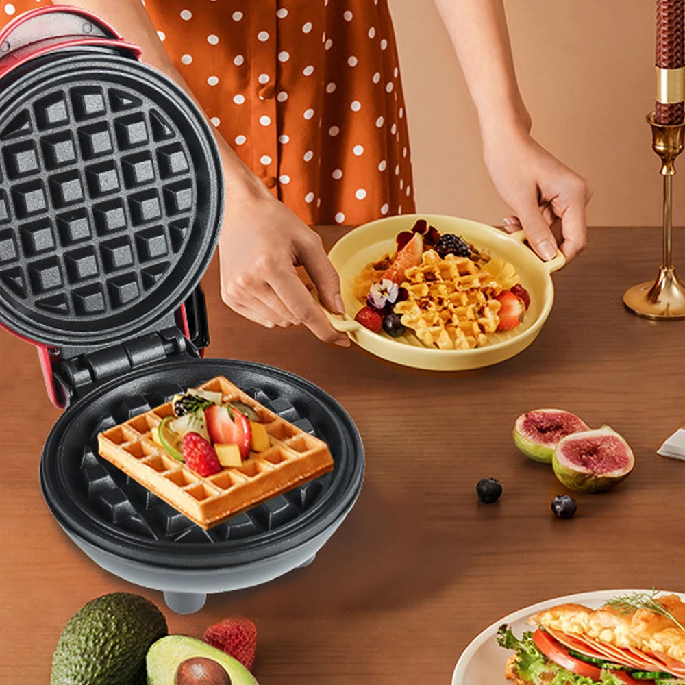 Mini Electric Bubble Waffle Maker for Breakfast