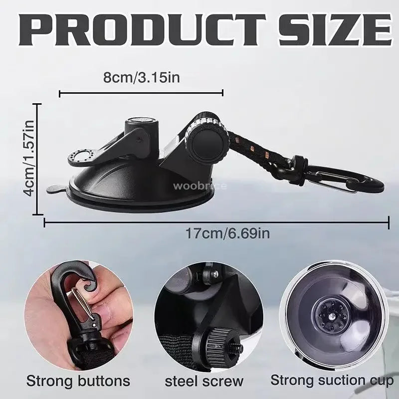 Heavy-Duty Suction Cup Anchors for Camping and Car Awnings - 6