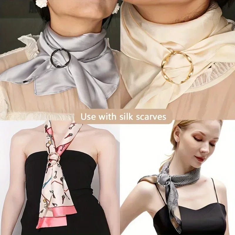 5-Piece Versatile Scarf and T-Shirt Clip Set