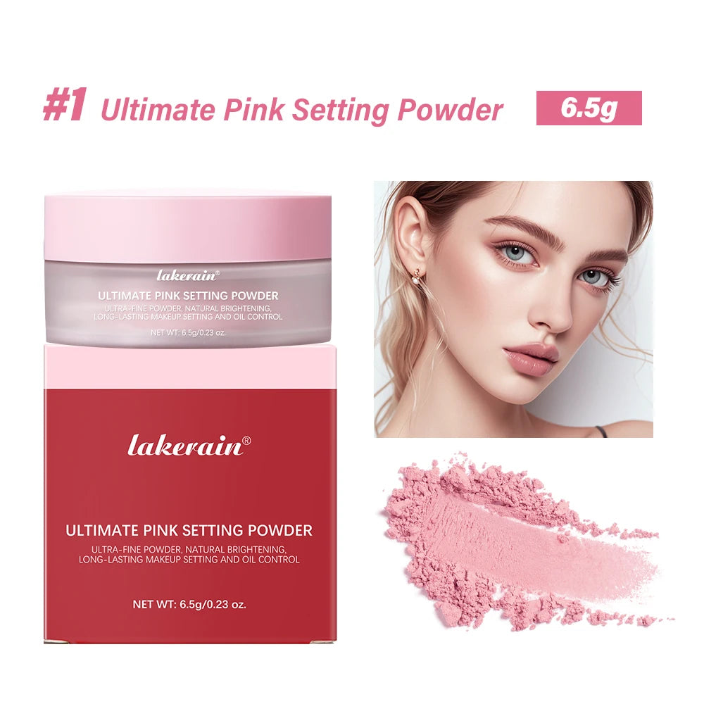 Matte Pink Loose Setting Powder for Oil Control and Pore Blurring - 20
