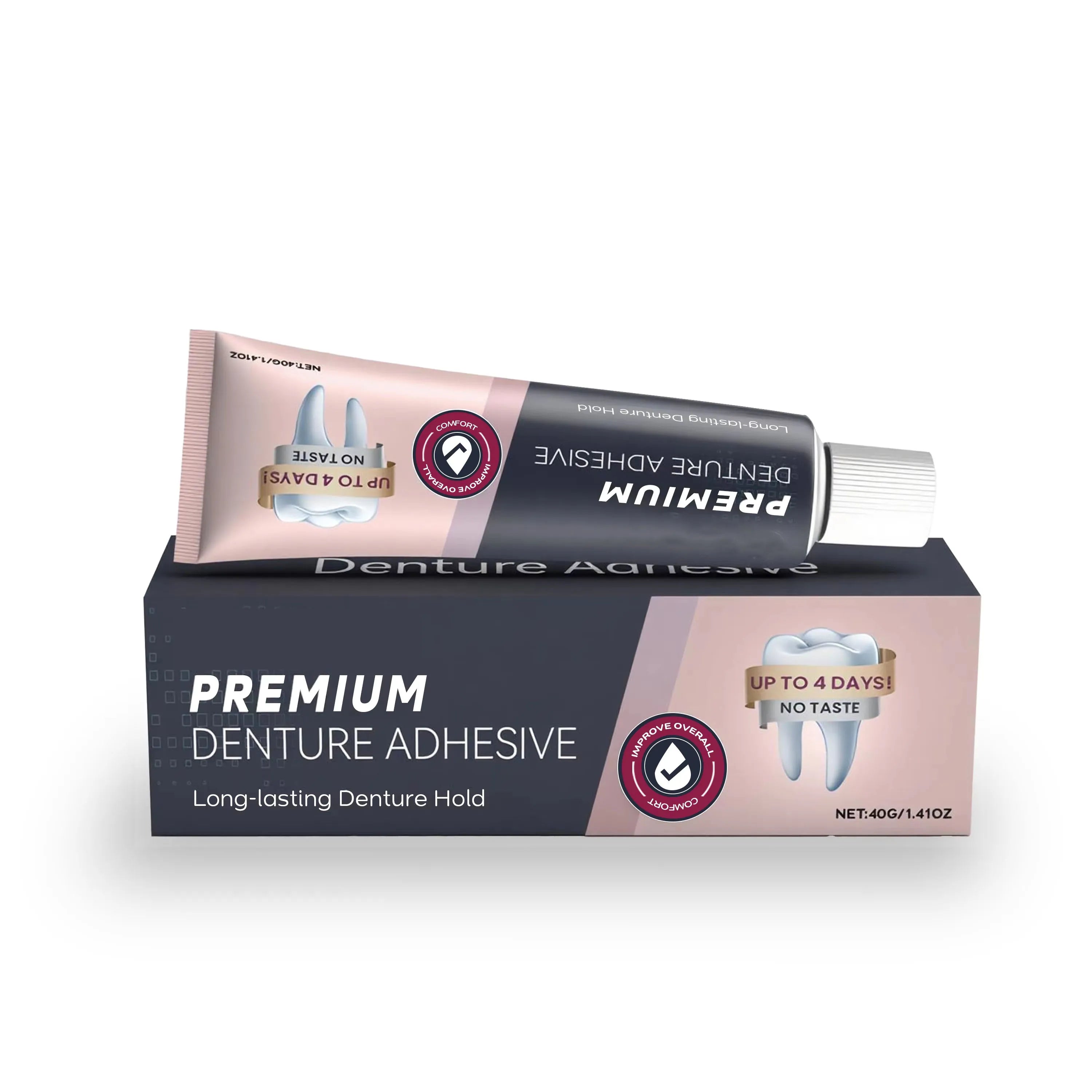 Waterproof Zinc-Free Denture Adhesive for All-Day Hold - 6