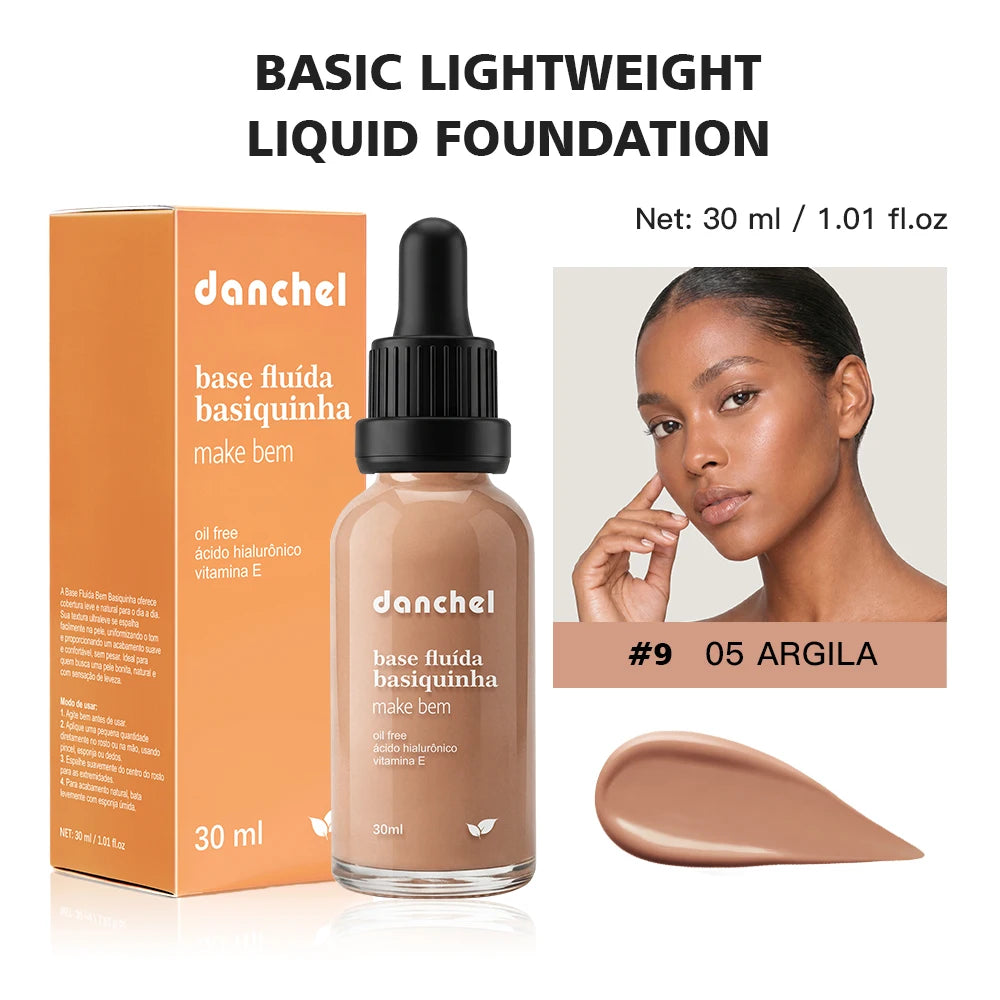 Matte Lightweight Liquid Foundation for Flawless Poreless Skin
