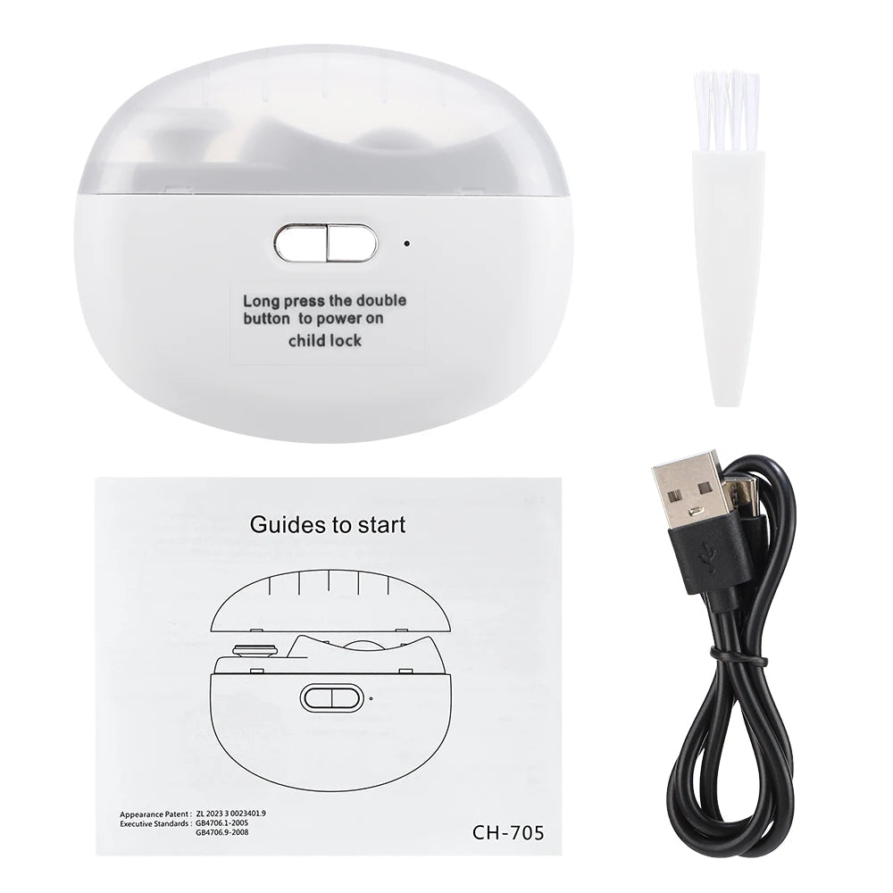 Electric Automatic Nail Trimmer and Polisher for All Ages
