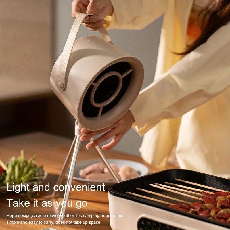Portable Mini Desktop Range Hood for BBQ and Hot Pot