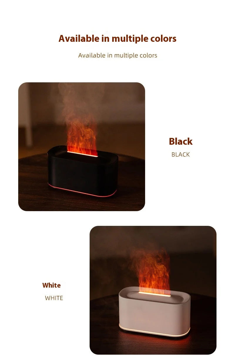 Flame Effect Aromatherapy Essential Oil Humidifier - 17