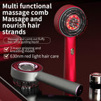 Electric Scalp Vibration Massage Comb with Red Light Therapy