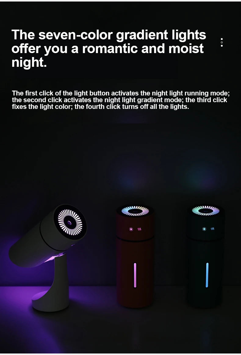 Portable Wireless Desktop Air Humidifier with Adjustable Mist - 17
